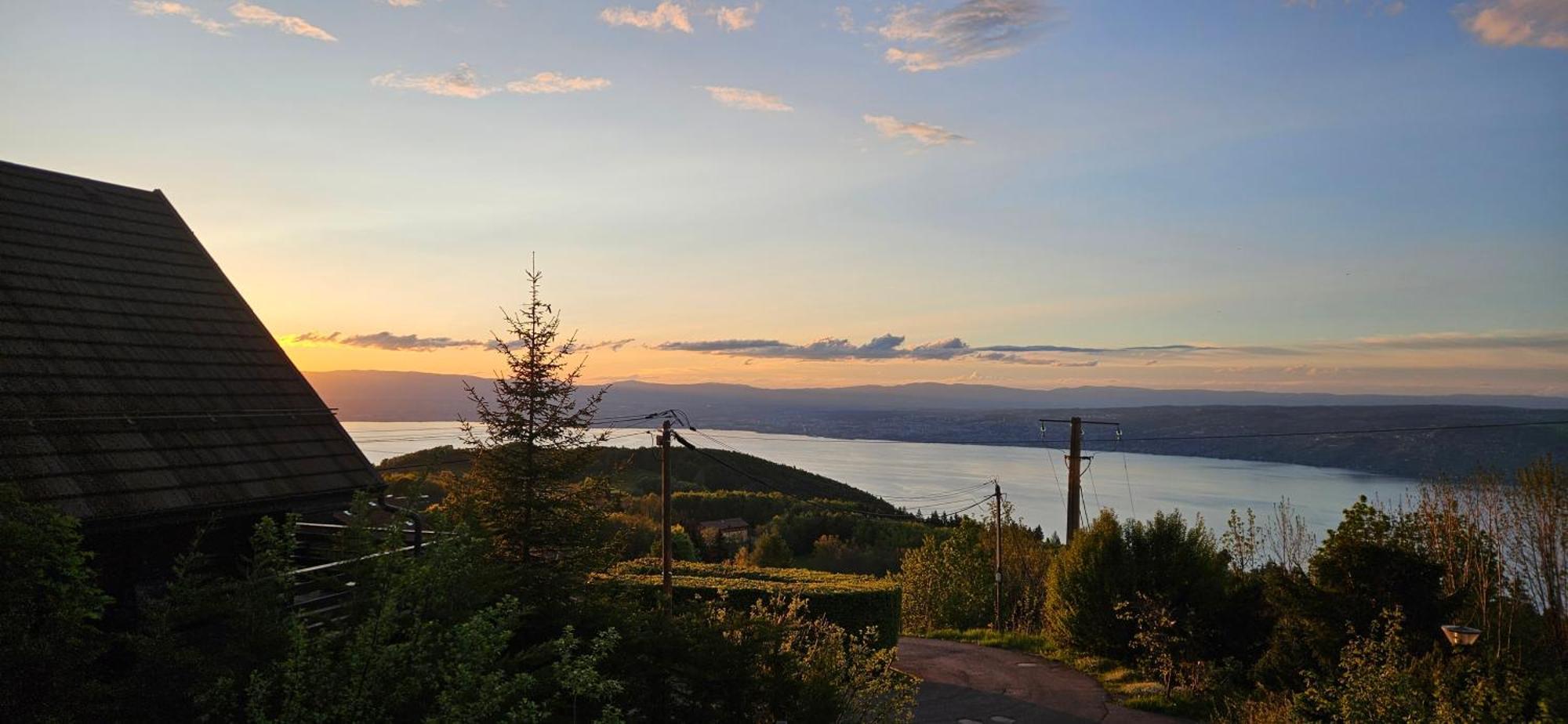 Chalet Les Alpages Vue Panoramique Sur Le Lac Leman Thollon-les-Memises Bagian luar foto